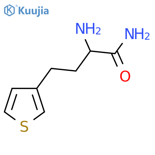 2-amino-4-(thiophen-3-yl)butanamide structure
