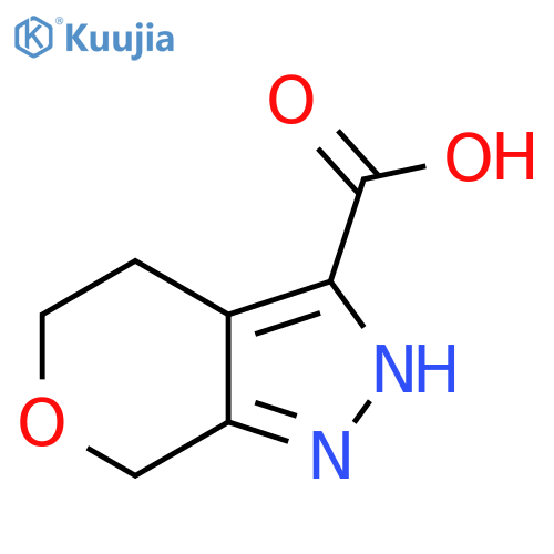 2H,4H,5H,7H-pyrano3,4-cpyrazole-3-carboxylic acid structure