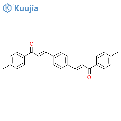 (2E)-1-(4-Methylphenyl)-3-{4-[(1E)-3-(4-methylphenyl)-3-oxoprop-1-en-1-yl]phenyl}prop-2-en-1-one structure