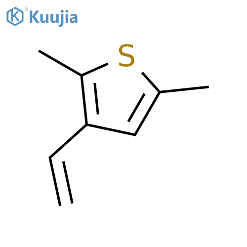 Thiophene, 3-ethenyl-2,5-dimethyl- structure