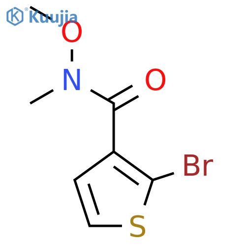 2-bromo-N-methoxy-N-methyl-3-Thiophenecarboxamide structure