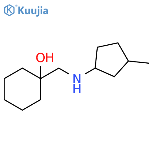 1-{(3-methylcyclopentyl)aminomethyl}cyclohexan-1-ol structure