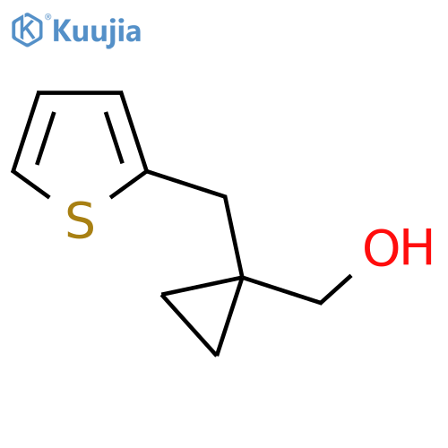 {1-(thiophen-2-yl)methylcyclopropyl}methanol structure
