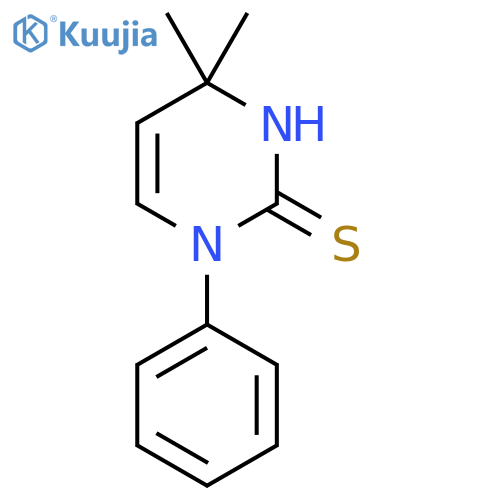 4,4-Dimethyl-1-phenyl-1,4-dihydropyrimidine-2-thiol structure