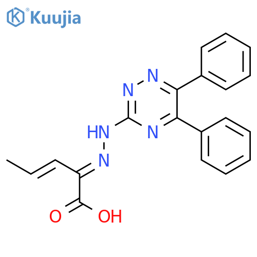 3-Pentenoic acid, 2-[(5,6-diphenyl-1,2,4-triazin-3-yl)hydrazono]- structure