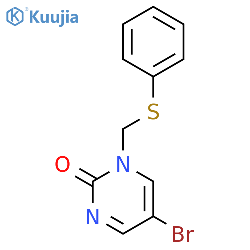 2(1H)-Pyrimidinone, 5-bromo-1-[(phenylthio)methyl]- structure