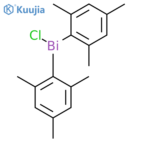 Bismuthine, chlorobis(2,4,6-trimethylphenyl)- structure