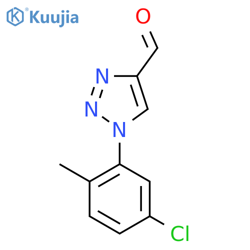 1-(5-chloro-2-methylphenyl)-1H-1,2,3-triazole-4-carbaldehyde structure