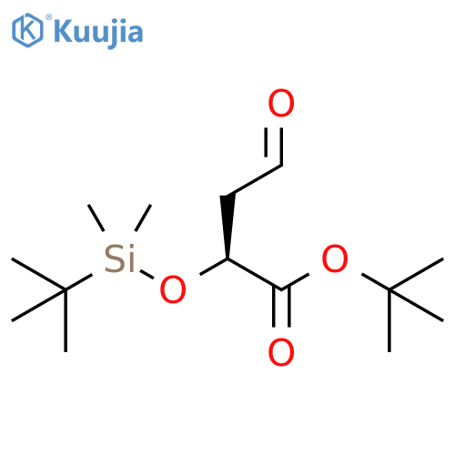 (S)-tert-Butyl 2-((tert-butyldimethylsilyl)oxy)-4-oxobutanoate structure