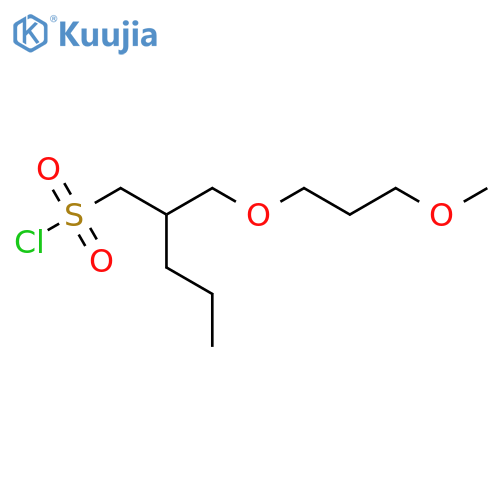 2-(3-methoxypropoxy)methylpentane-1-sulfonyl chloride structure