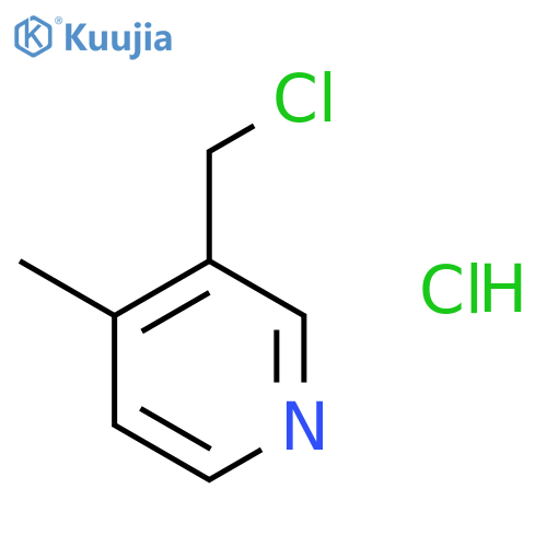 3-(Chloromethyl)-4-methylpyridine hydrochloride structure