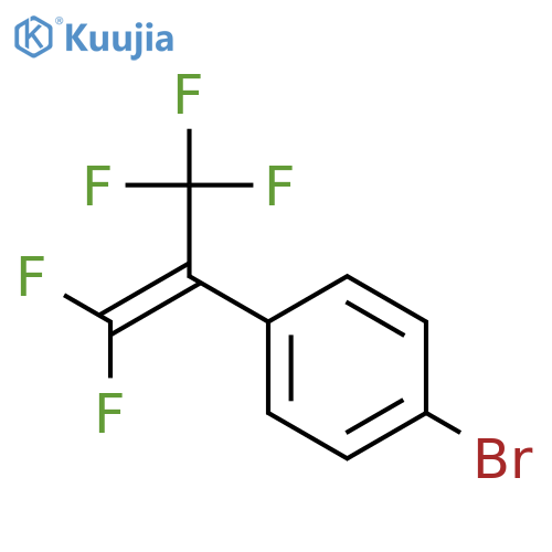 Benzene, 1-bromo-4-[2,2-difluoro-1-(trifluoromethyl)ethenyl]- structure