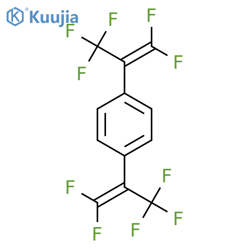 Benzene, 1,4-bis[2,2-difluoro-1-(trifluoromethyl)ethenyl]- structure