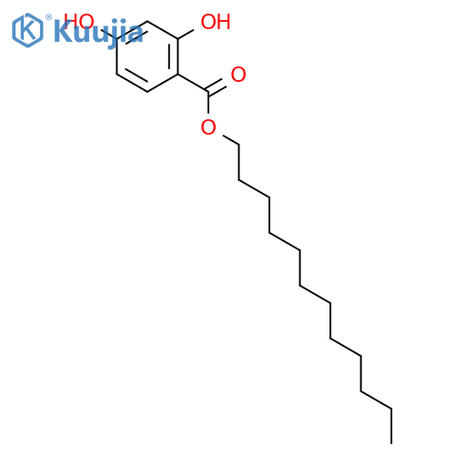Benzoic acid, 2,4-dihydroxy-, dodecyl ester structure