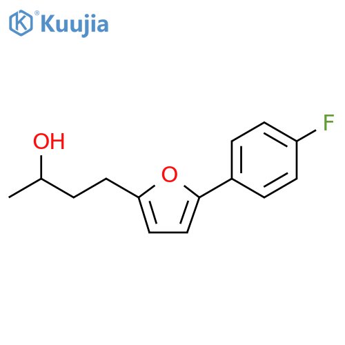 4-5-(4-fluorophenyl)furan-2-ylbutan-2-ol structure
