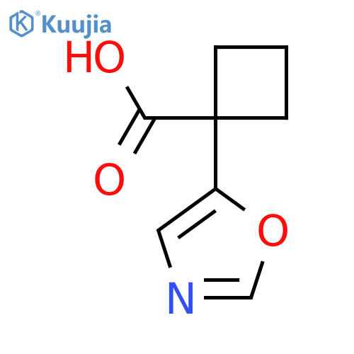 1-(1,3-oxazol-5-yl)cyclobutane-1-carboxylic acid structure