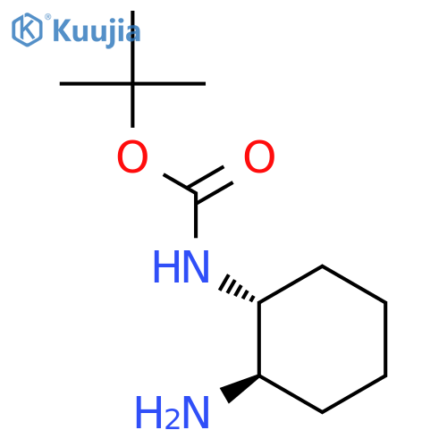 tert-butyl N-[(1R,2R)-2-aminocyclohexyl]carbamate structure