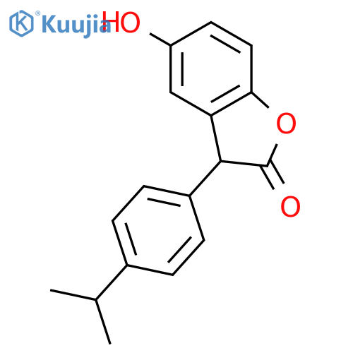 2(3H)-Benzofuranone, 5-hydroxy-3-[4-(1-methylethyl)phenyl]- structure