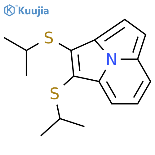 Pyrrolo[2,1,5-cd]indolizine, 1,2-bis[(1-methylethyl)thio]- structure