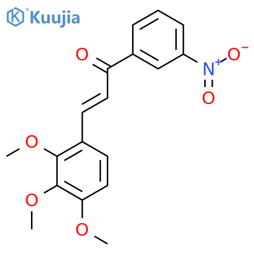(2E)-1-(3-Nitrophenyl)-3-(2,3,4-trimethoxyphenyl)prop-2-en-1-one structure