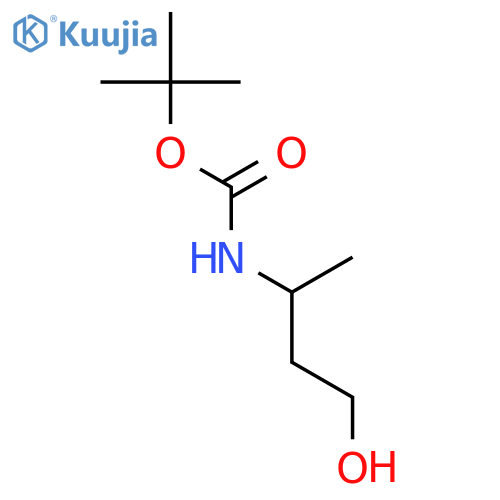 DL-3-(BOC-Amino)-1-butanol structure