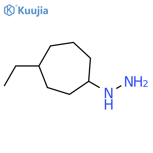 Hydrazine, (4-ethylcycloheptyl)- structure