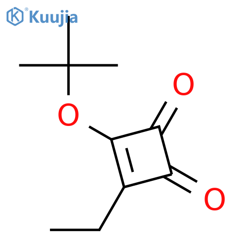 3-Cyclobutene-1,2-dione, 3-(1,1-dimethylethoxy)-4-ethyl- structure