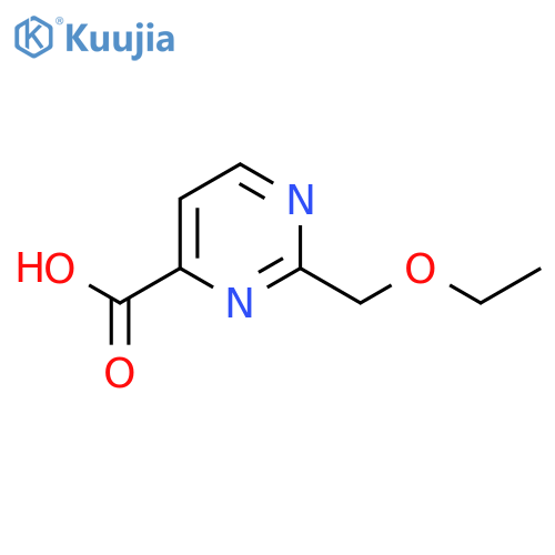 2-(Ethoxymethyl)pyrimidine-4-carboxylic acid structure