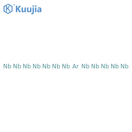 Argon, compd. with niobium (1:12) structure