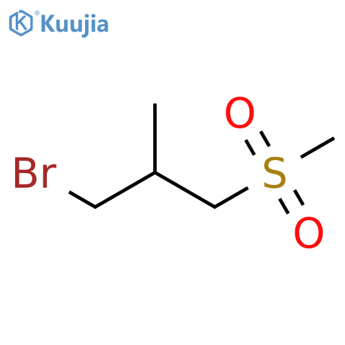 1-bromo-3-methanesulfonyl-2-methylpropane structure