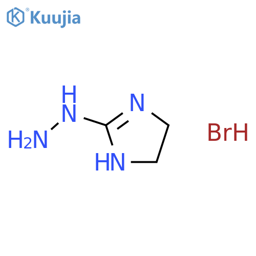 (4,5-Dihydro-1H-imidazol-2-yl)-hydrazine hydrobromide structure