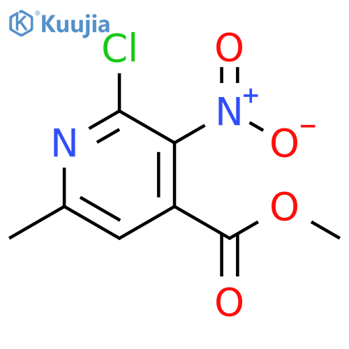 methyl 2-chloro-6-methyl-3-nitropyridine-4-carboxylate structure