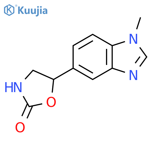 5-(1-methyl-1H-1,3-benzodiazol-5-yl)-1,3-oxazolidin-2-one structure
