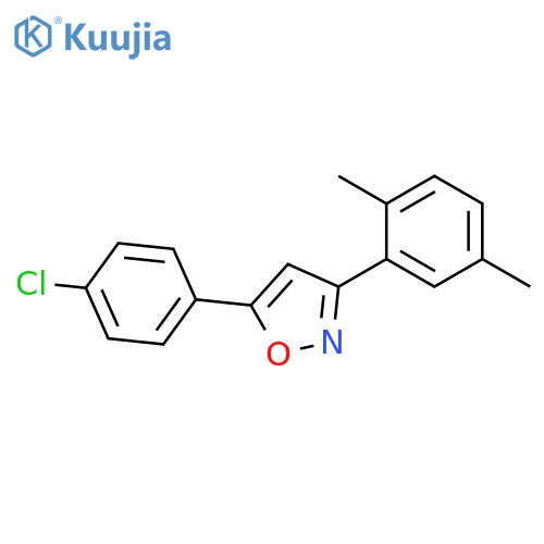 Isoxazole, 5-(4-chlorophenyl)-3-(2,5-dimethylphenyl)- structure