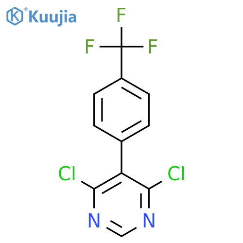 Pyrimidine, 4,6-dichloro-5-[4-(trifluoromethyl)phenyl]- structure