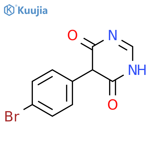4,6(1H,5H)-Pyrimidinedione, 5-(4-bromophenyl)- structure