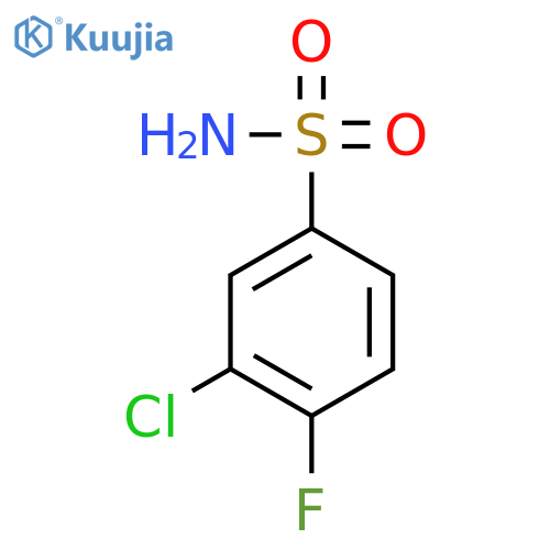 3-Chloro-4-fluorobenzenesulfonamide structure