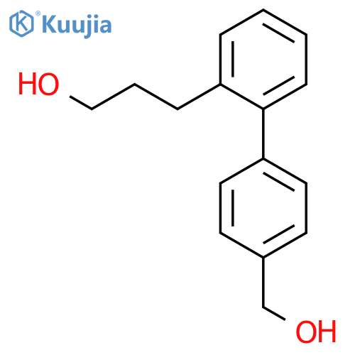 [1,1'-Biphenyl]-2-propanol, 4'-(hydroxymethyl)- structure