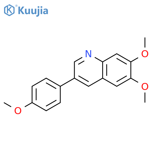 Quinoline, 6,7-dimethoxy-3-(4-methoxyphenyl)- structure