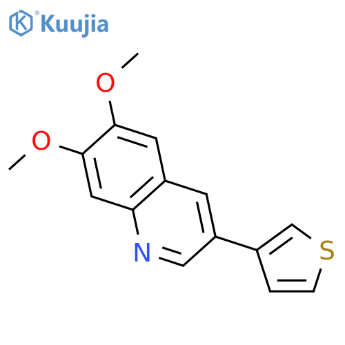 6,7-Dimethoxy-3-(3-thienyl)quinoline structure