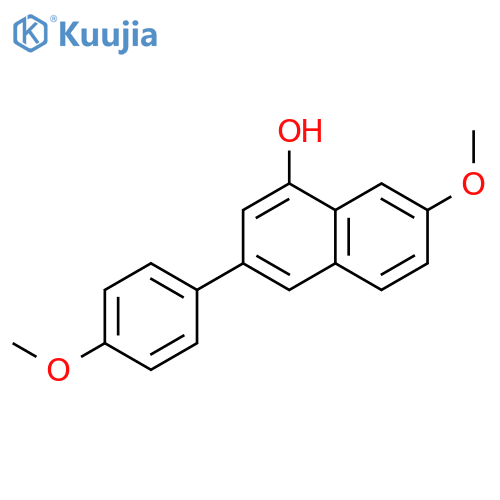 1-Naphthalenol, 7-methoxy-3-(4-methoxyphenyl)- structure