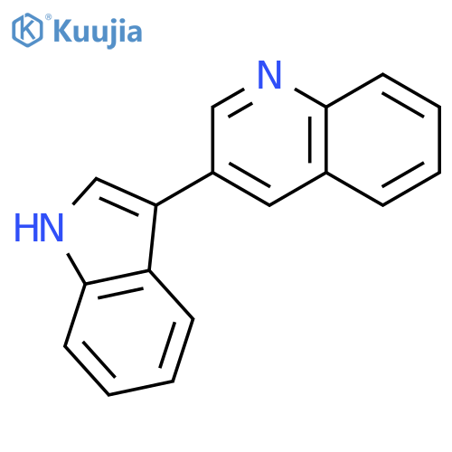 Quinoline, 3-(1H-indol-3-yl)- structure