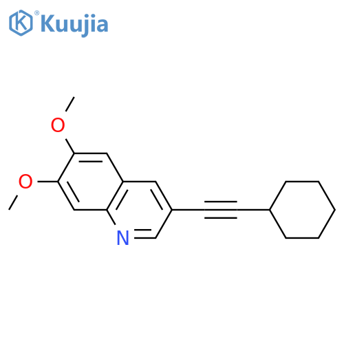 Quinoline, 3-(cyclohexylethynyl)-6,7-dimethoxy- structure