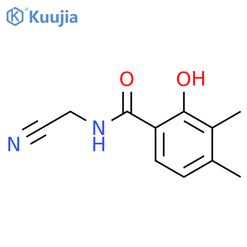 N-(Cyanomethyl)-2-hydroxy-3,4-dimethylbenzamide structure