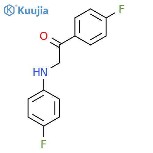Ethanone, 1-(4-fluorophenyl)-2-[(4-fluorophenyl)amino]- structure