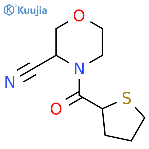 4-(Thiolane-2-carbonyl)morpholine-3-carbonitrile structure
