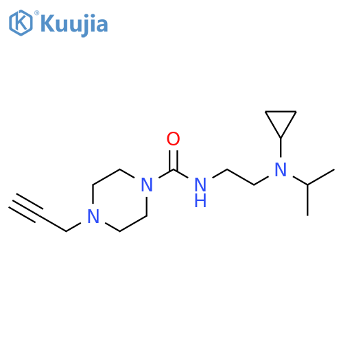 N-[2-[Cyclopropyl(1-methylethyl)amino]ethyl]-4-(2-propyn-1-yl)-1-piperazinecarboxamide structure