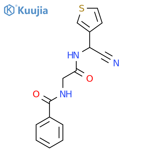 N-[2-[[Cyano(thiophen-3-yl)methyl]amino]-2-oxoethyl]benzamide structure