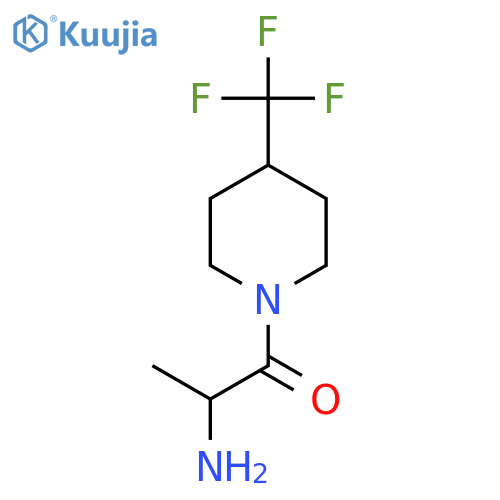 2-Amino-1-[4-(trifluoromethyl)piperidin-1-yl]propan-1-one structure