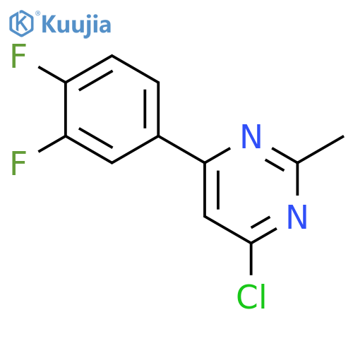 4-chloro-6-(3,4-difluorophenyl)-2-methylpyrimidine structure